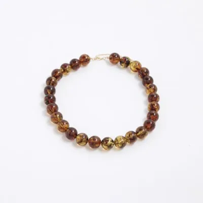 Brown Beaded Collar Necklace sold by River Island