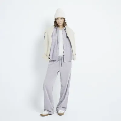 Grey Relaxed Corduroy Shirt sold by River Island