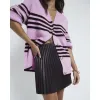 Red Faux Leather Pleated Mini Skirt sold by River Island