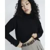 Black Oversized Roll Neck Jumper sold by River Island