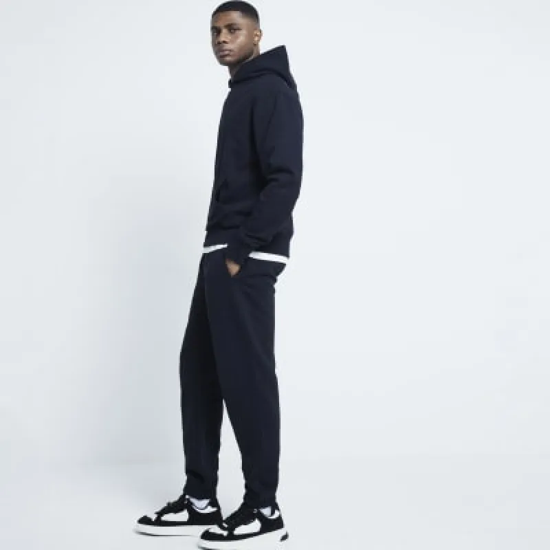 Black Regular fit Essential Joggers sold by River Island