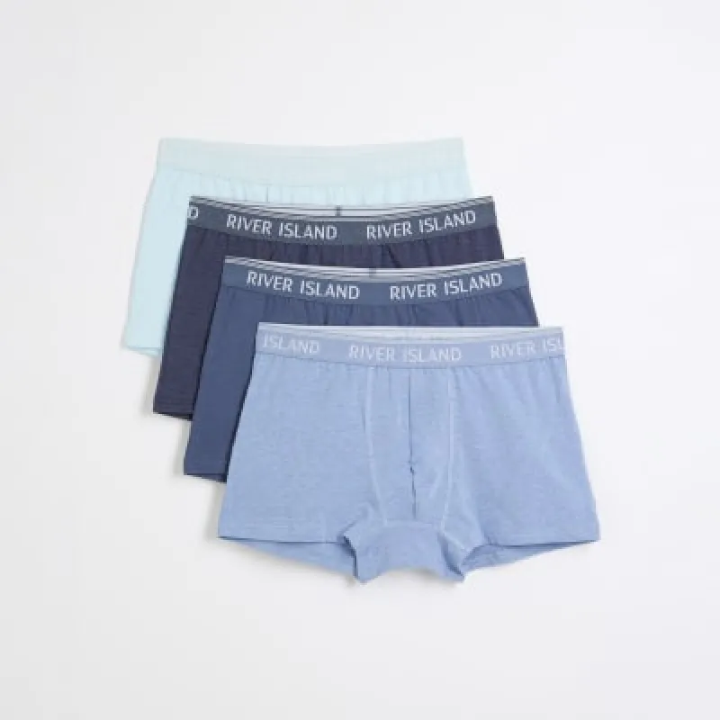 4PK Blue Tipped Trunks sold by River Island