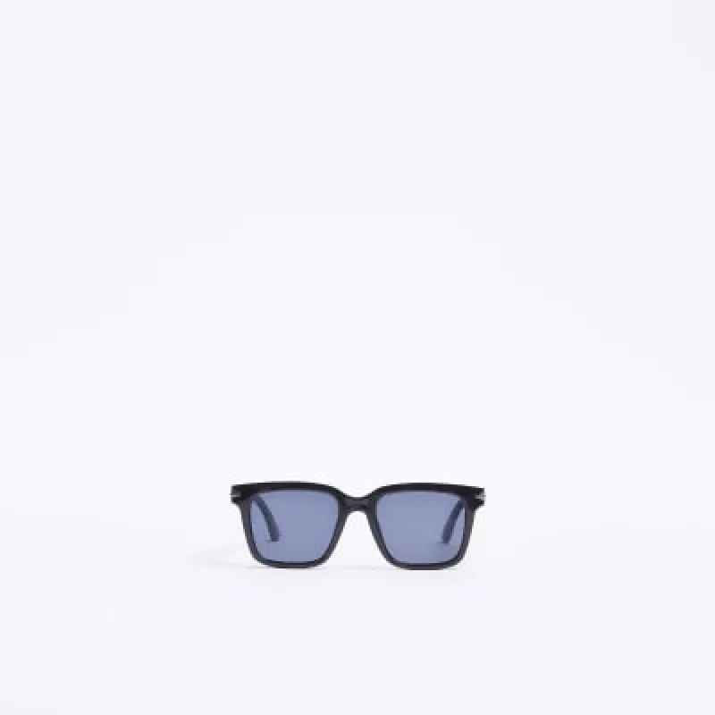 Black square frame sunglasses sold by River Island