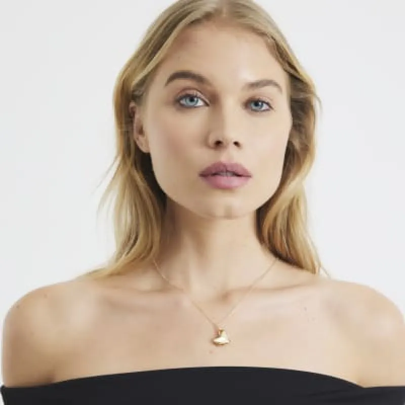 Gold Plated Heart Locket Necklace sold by River Island