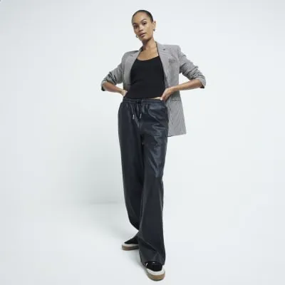 Black Tipped Cami Vest Top sold by River Island