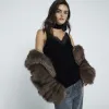 Black Velvet Lace Cami Top sold by River Island