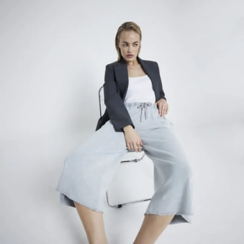 Grey Long Jogger Shorts sold by River Island