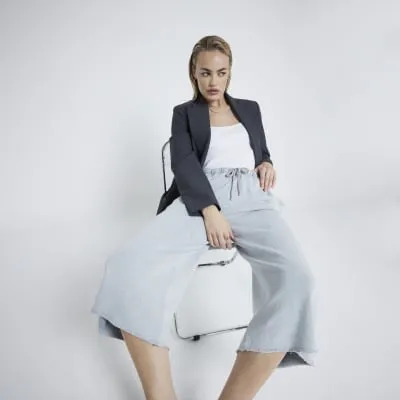 Grey Long Jogger Shorts sold by River Island