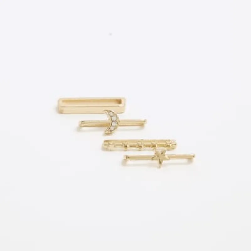 Gold Moon And Star Watch Strap Charms sold by River Island