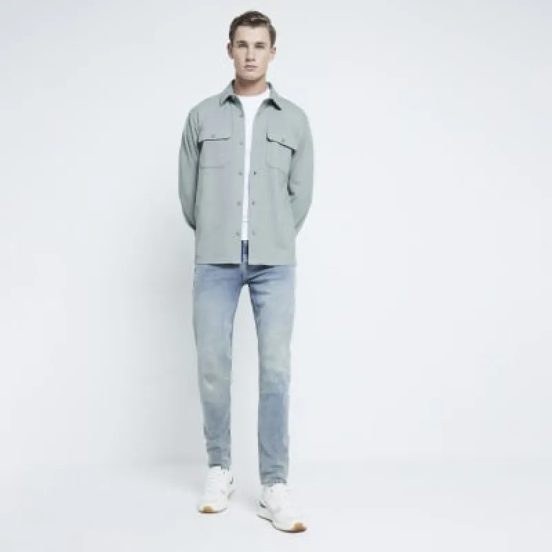 Blue Skinny Fit Jeans made by River Island