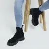 Black Suede Lace Up Boots sold by River Island