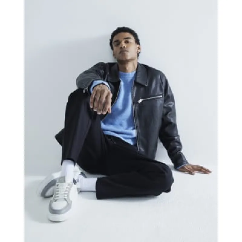 Black Slim Fit Elastic Chino Joggers sold by River Island