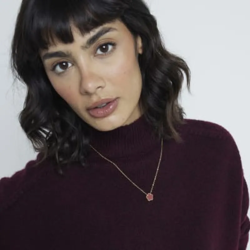 Purple Clover Chain Necklace sold by River Island