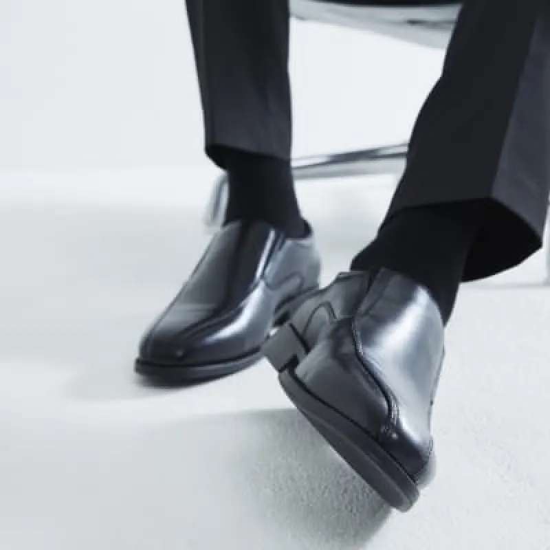 Black Formal Slip On Shoes sold by River Island