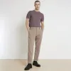 Beige slim fit waffle textured smart trousers sold by River Island