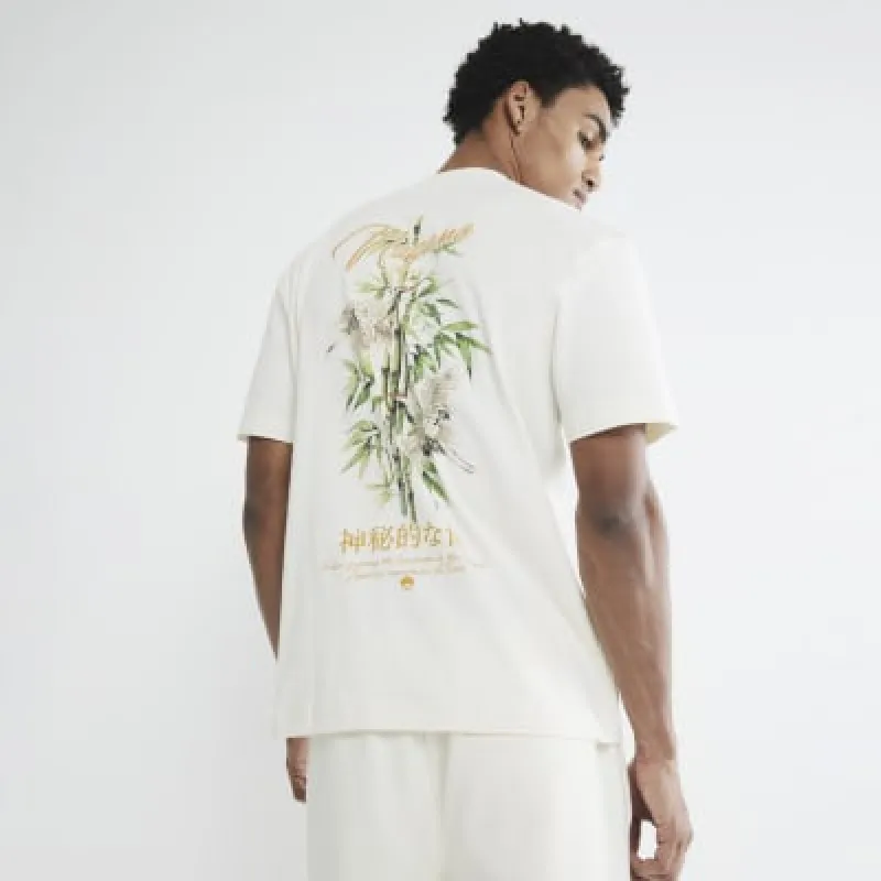 Cream Back Print Design T-shirt sold by River Island