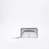 Silver Leather Zip Around Pouch sold by River Island