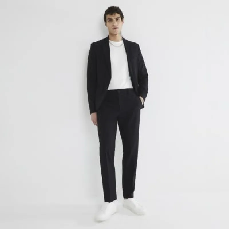 Black Skinny Fit Suit Trousers sold by River Island