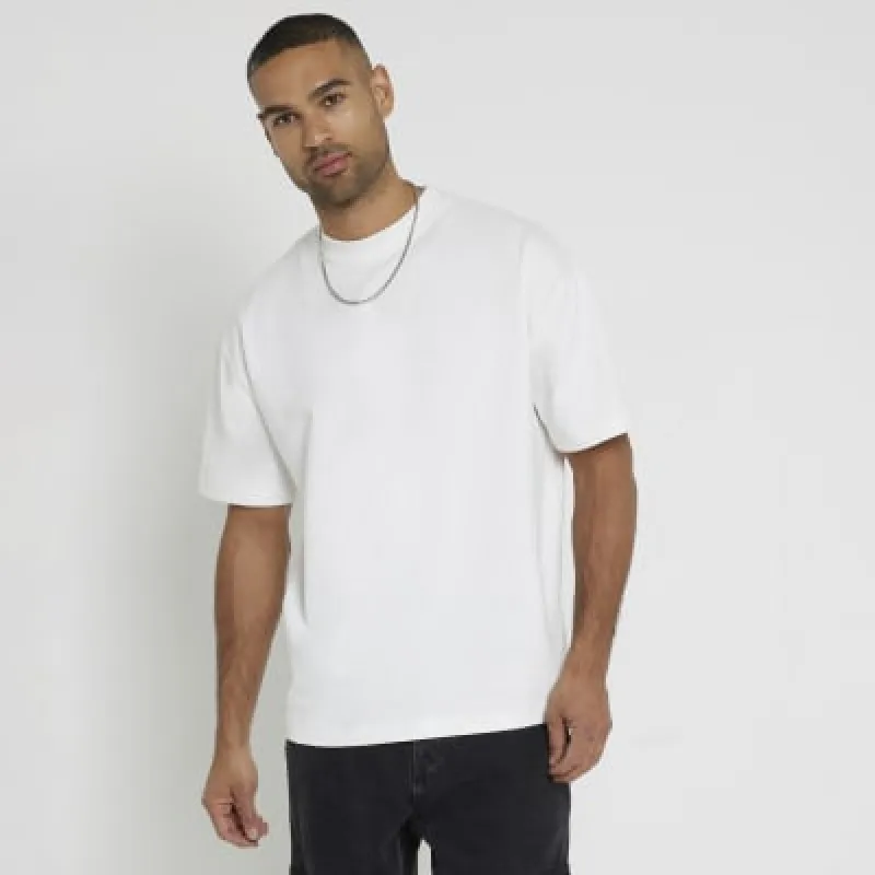 Ecru RI Studio Oversized T-Shirt sold by River Island