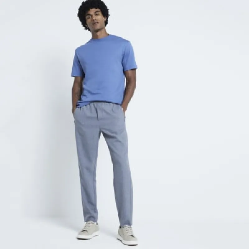 Blue Slim Fit RI Studio T-Shirt sold by River Island