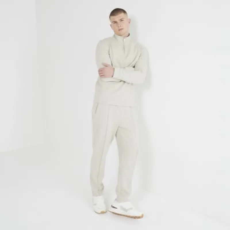Beige Slim Fit Joggers sold by River Island