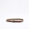 Brown Western Stitch Belt sold by River Island