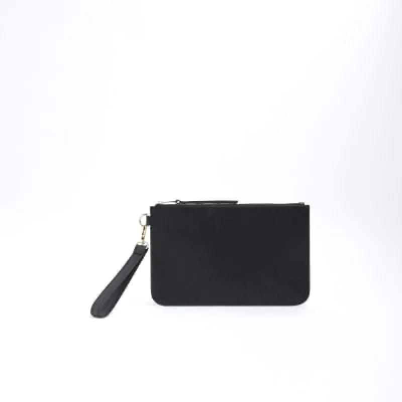 Black Leather Pouch sold by River Island