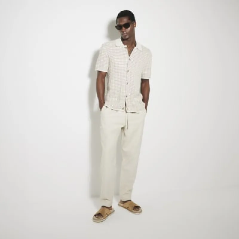 Beige Pull On Trousers sold by River Island