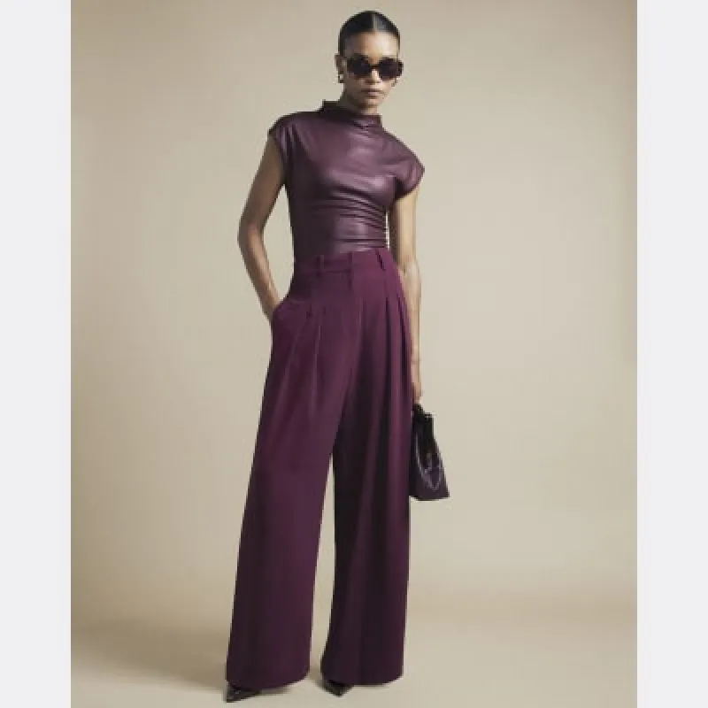 Red Wide Leg Trousers sold by River Island