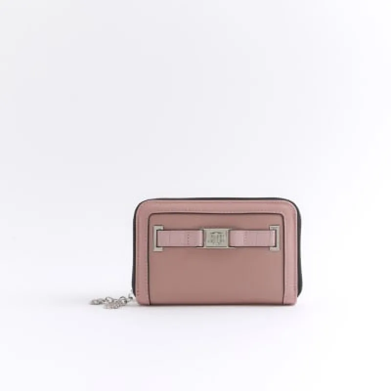 Pink flower charm purse sold by River Island