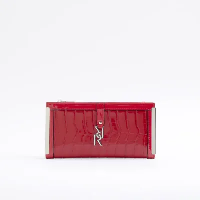 Red Croc Embossed Purse sold by River Island