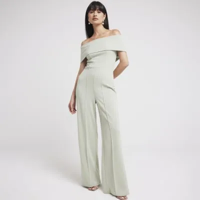 Green Bardot Jumpsuit sold by River Island