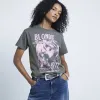 Grey Blondie graphic t-shirt sold by River Island