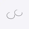 Black diamante large hoop earrings sold by River Island