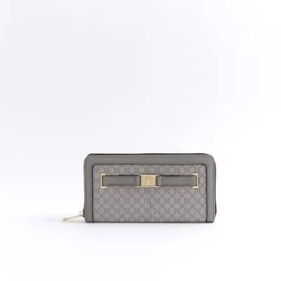 Grey RI monogram purse sold by River Island