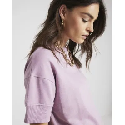 Pink Sweatshirt T-shirt sold by River Island