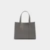 Grey Faux Leather Embossed Shopper Bag sold by River Island