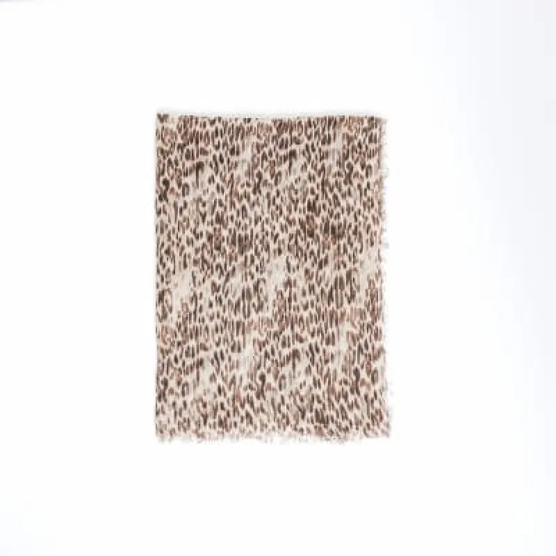 Brown leopard print lightweight scarf sold by River Island
