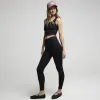 Black Seamless one shoulder crop top sold by River Island