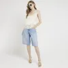 Yellow satin lace hem cami top sold by River Island