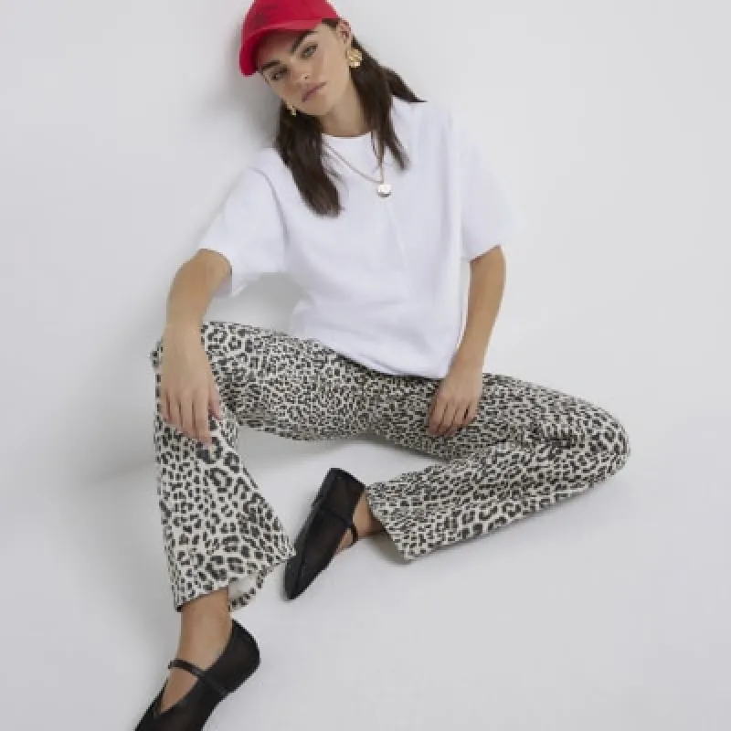 White oversized seam t-shirt sold by River Island