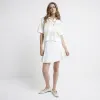 Beige Stripe Collared T-shirt sold by River Island