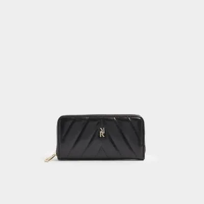 Black quilted purse sold by River Island