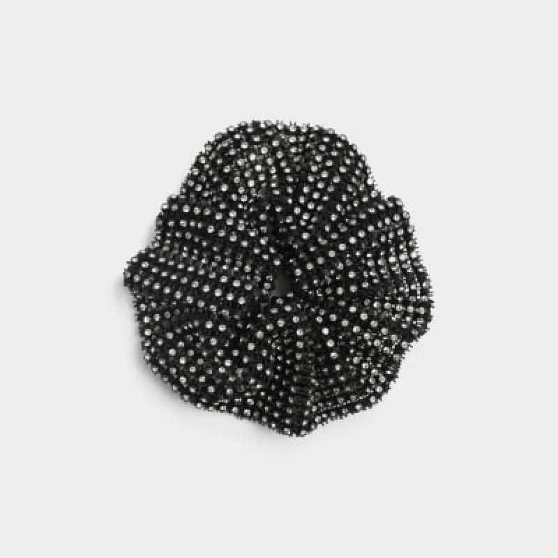 Black Crystal Stone Scrunchie sold by River Island
