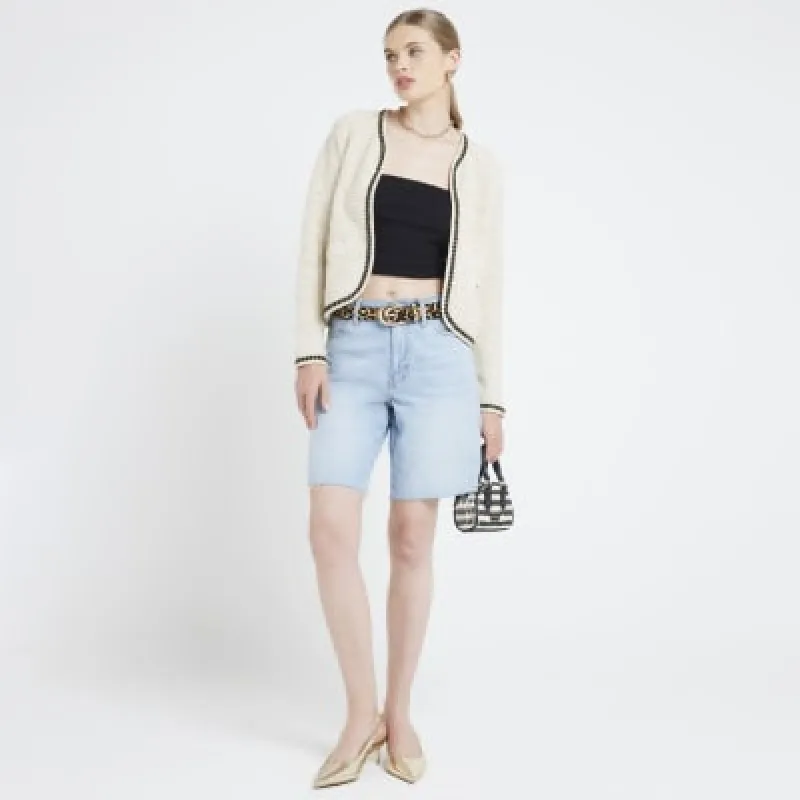 Cream textured cardigan sold by River Island