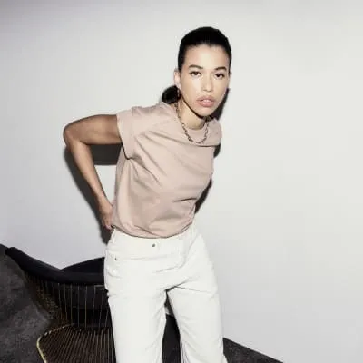 Beige crew neck t-shirt sold by River Island