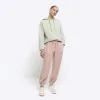 Pink lyocell cuffed joggers sold by River Island