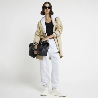 Black rib scoop neck vest sold by River Island