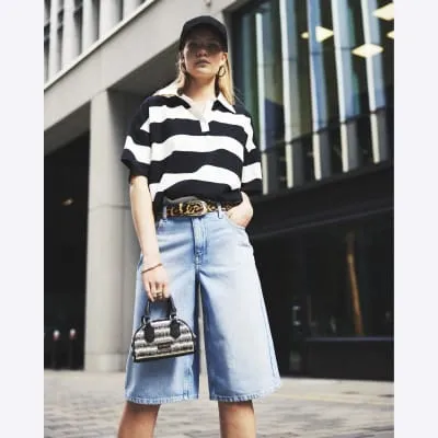 Beige raffia bowler shoulder bag sold by River Island