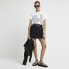 Pink Tie Dye Graphic Print T-shirt sold by River Island